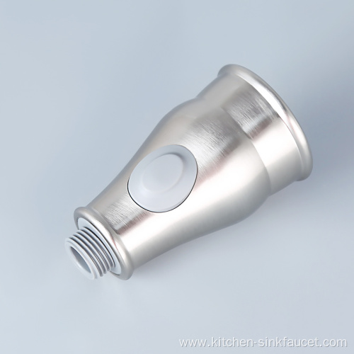 Electroplated nickel brushed shower nozzle